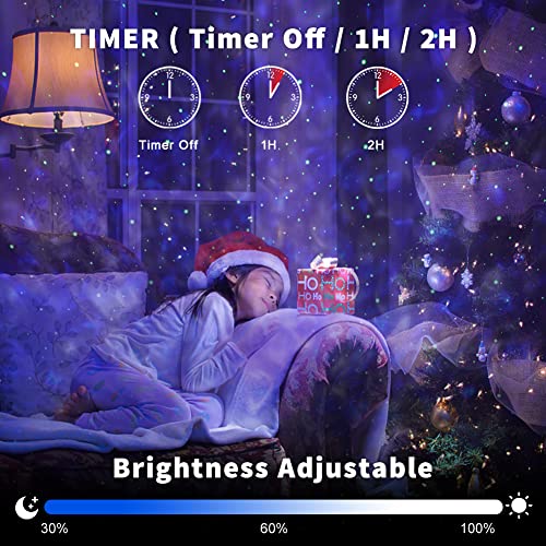 Star Projector, Joycabin Galaxy Projector LED Ocean Wave Night Light with Bluetooth Speaker, Remote Control Color Changing Star Sky Projector Lamp for Kid Adult Decor Party Home Theatre,Black