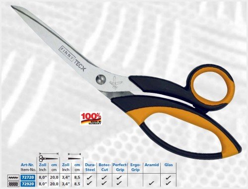 Kretzer TecX1 72720 8.0" / 20cm - Fiberglass / Light Aramid Shears