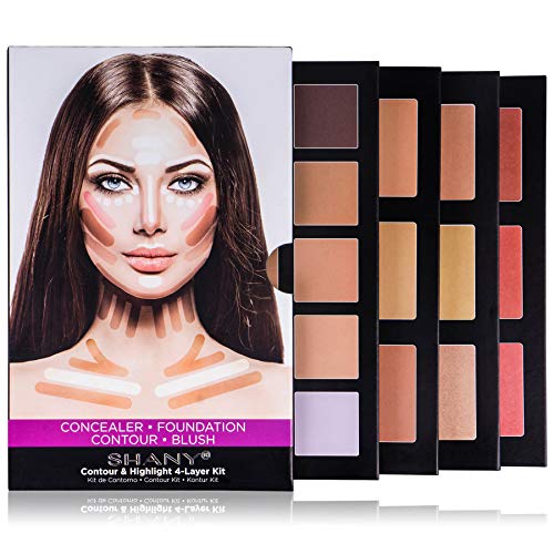 SHANY 4Layer Contour and Highlight Makeup Kit Set of Concealer/Color