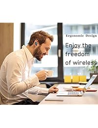 Auriculares Bluetooth inalámbricos   Calidad de batería durable, auriculares inalámbricos 3000 mAh funda de carga y micrófono integrado, auriculares a prueba de sudor, compatible con todos los dispositivos Bluetooth.