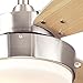 Westinghouse 7247300 Alloy Indoor Ceiling Fan with Light, 42 in, Brushed Nickel