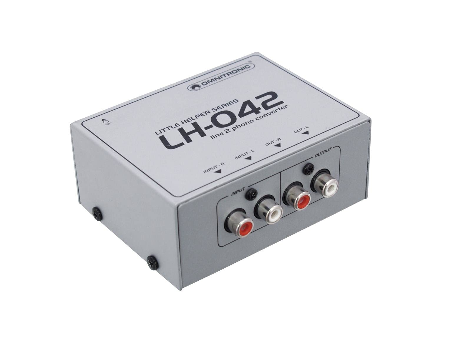 OMNITRONIC LH-042 Line/Phono Converter | Passive Stereo Line/Phono Converter