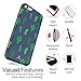 AknaCase Case Compatible with iPhone 6/6s, Get-It-Now Collection High Impact Flexible Silicon Cover [Royal Blue Cactus] (13-U.S)