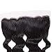 UNice Free Part Lace Frontal Closure 13x4 Body Wave Unprocessed Virgin Brazilian Human Hair Ear to Ear Frontals Natural Color No Bleached Knots (12inch)