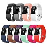 Fitbit Charge 2 Bands, AK Classic Edition Adjustable Comfortable Replacement Wristbands for Fitbit Charge 2 Heart Rate [No Tracker]
