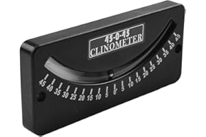 PETiB Avalanche Danger Slope Meter Trail Inclinometer Pitch Locator Heel Grade Finder ABS 25-0-25 45-0-45 10-0-10 Portable Ma