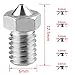 AUSTOR 13 Pieces Stainless Steel 3D Printer Nozzles 0.2 mm, 0.4 mm, 0.6 mm, 0.8 mm, 1.0 mm Extruder Nozzle Print Head for E3D Makerbot
