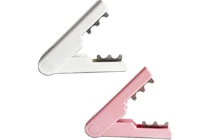 FOYCOW 2 Pcs Rose Thorn Stripper Tool - Efficient Thorn Remover for Roses, Leaf Thorn Stripper, Flower Stem Cutter - Easy Rose Dethorner & Thorn Stripper Tool (Pink，White)