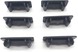 AIPICO 6 Pcs Rocker Switch Panel Cover Hole Cover for Empty Slot Black Plastic