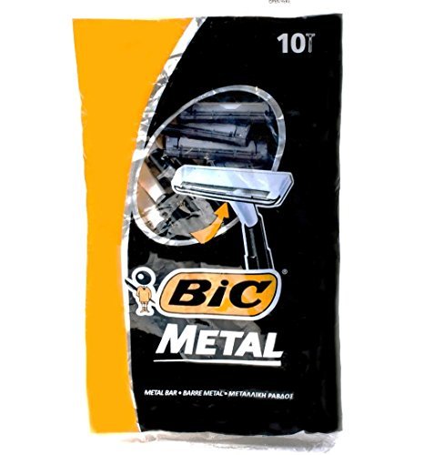Bic Metal Disposable Men's Shaving Razors, 10-Count x 1 Pack