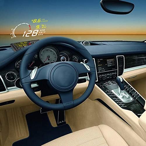 X3 Bluetooth HUD Heads Up Display for Car,Universal 5.5 inch OBDII EUOBD Car W-indshield Heads-Up Display with Speed Fatigue Warning Digital Driving Car Speedmeter