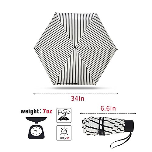 image for Fidus Ultra light Mini Compact Travel Umbrella – Windproof Portable 