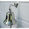Ships-Bell-large-aluminum-Polished-Nickel-Finish-w-Mount-Bracket