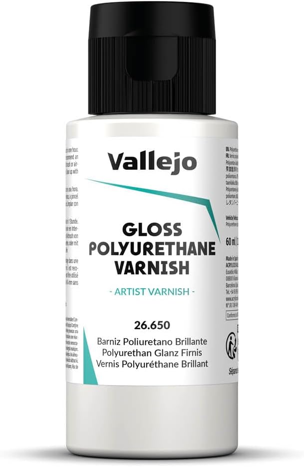 Vallejo Model Color 60ml Gloss Polyurethane Varnish for Plastic Modeling