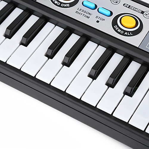 Jarchii Electric Piano Keyboard, 37-Key Digital Key Board Musical Instruments with Microphone Set for Kids Toy Beginner Music Enthusiast Music Equipment Supplies - Thumbnail 2