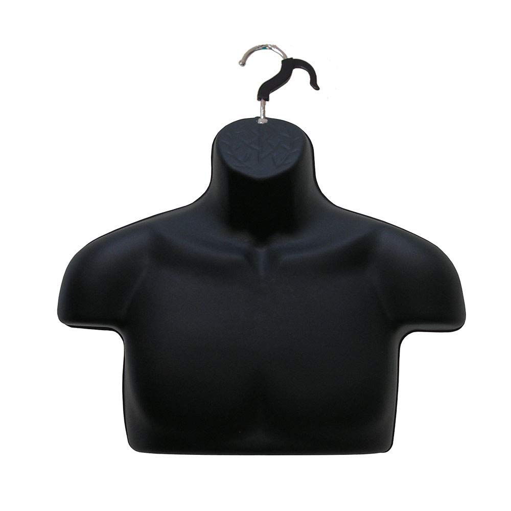 EZMannequins 2Pack Male Mannequin Torso, Hollow Back Upper Body or T Shirt Display