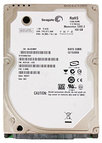 Seagate ST9100821AS 100GB SATA/300 7200RPM 8MB 2.5