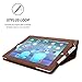 Snugg iPad 2 Case - Smart Cover with Kick Stand (Distressed Brown Leather) for Apple iPad 2