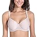 Gratlin Women's Underwire Nursing Bra Support Lightly Padded Breastfeeding Maternity Push Up Bras Beige 34C