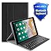 Lapogy iPad 10.2 2019 Keyboard Case,7th Generation,Include Detachable Wireless Bluetooth Keyboard with Magnetically Auto Sleep/Wake Leather Tablet Cover,for iPad 10.2,iPad Air 10.5,iPad Air 3rd,Black