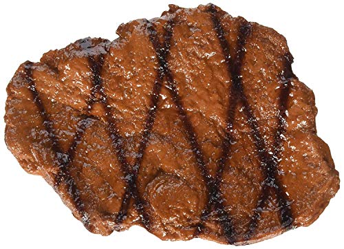 HongTu HT Simulation Food Artificial Fake Food Model Play Food Kids Toy Home Kitchen Party Decoration Store Market Display Photography Props, Color Random (Steak)
