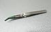 Cross Locking PVC Rubber Tip Tweezers Self Holding Non-Marring Short Bent 4-1/2