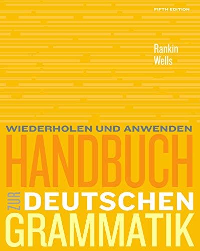 Amazon.com: Handbuch Zur Deutschen Grammatik: 9781305078826