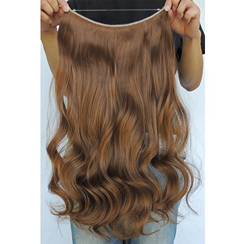 image for Secret Halo Hair Extensions Flip in Curly Wavy Hair Extension Syntheti