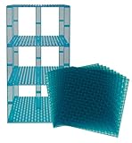 Premium Clear Turquoise Stackable Base Plates - 10 Pack 6