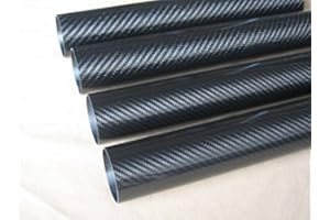 Abesterxox 22mm Carbon Fiber Tube ID 19mm x OD 22mm x 500mm 3K Glossy (Roll Wrapped)