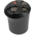 TYPE S TOURING ITEMS Universal Car Coin Holder High-Capacity Car Organizer Cup Holder Car Accessories Fits Most Car Trucks (Black)