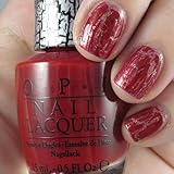 OPI Red Shatter Crackle Nail Polish E55 New