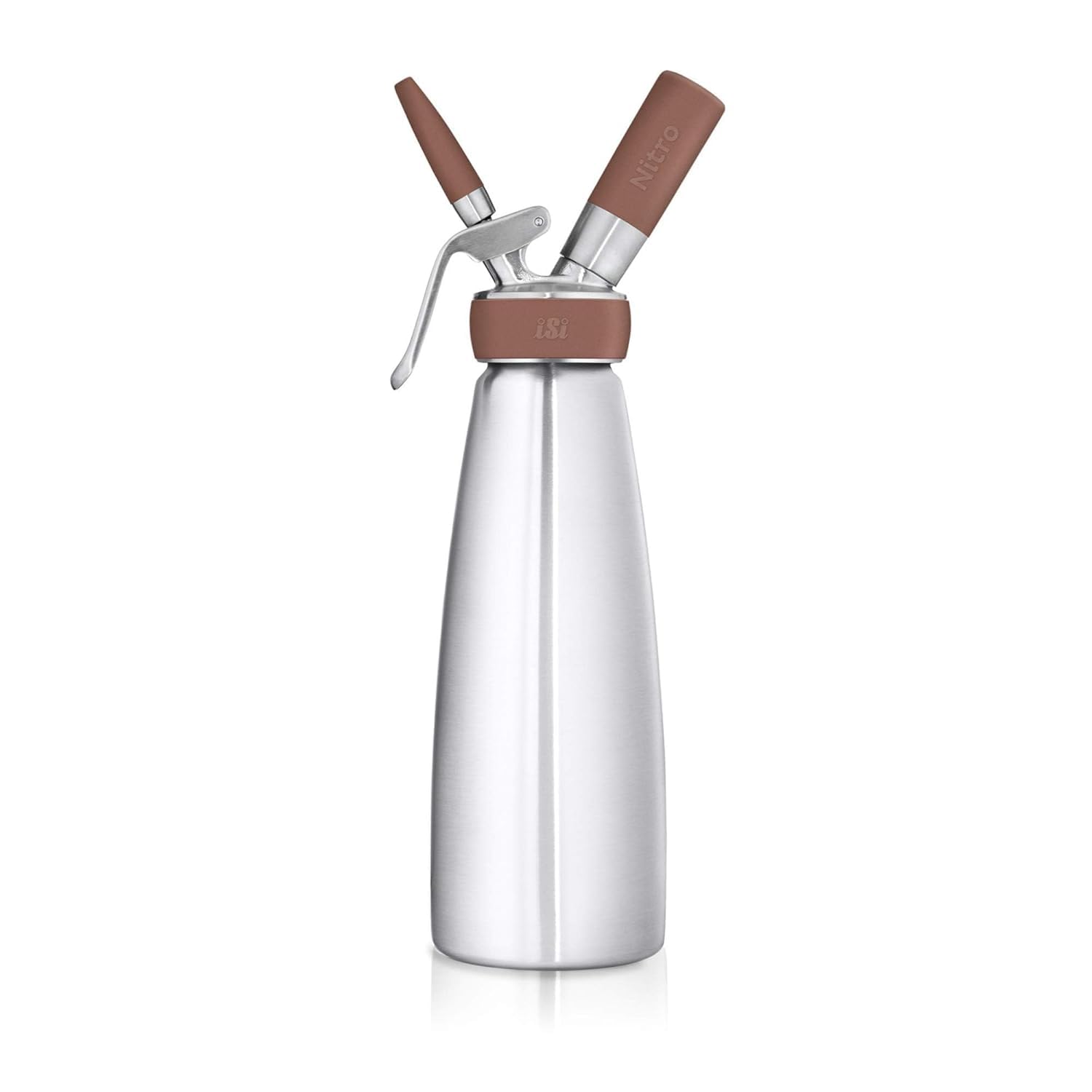 iSi Nitro Whip - 1 Litre - Ideal for nitro coffee, tea, cocktails & other infused creations. Refinement with nitrogen giving liquids an incredibly creamy texture with a velvety head, cold use only.