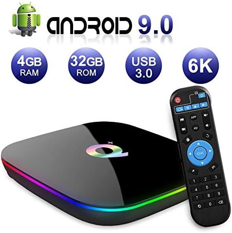 Android TV Box 9.0, 2019 El más Nuevo Android Box 4GB RAM 32GB ROM H6 Quad Core Cortex-A53 Smart TV Box, soporta 6K de resolución 3D 2.4GHz WiFi Ethernet USB 3.0 Media Player 2 51kmnQ1pR5L. AC