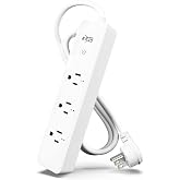 KMC 3-Outlet Smart Plug Power Strip, Surge Protector for Smart Home, Remote Control Lights and Devices, No Hub Required, ETL 