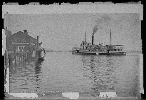 Photographs - INFINITE PHOTOGRAPHS Photo: Saint John's River,Palatka,Piers,Governor Safford,Side Wheelers,Florida,FL,1880