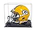 Deluxe Clear Acrylic Football Helmet Display Case with Black Risers (A002-BR)
