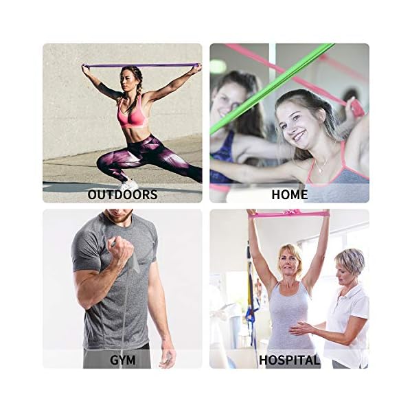 PROIRON-Resistance-Band-Stretch-Bands-Exercise-Bands-for-Yoga-Ballet-Pilates-Workout-Exercise PROIRON Latex-Free Resistance Bands, Exercise Bands for Strength Training, Yoga, Pilates, Stretching, Home Gym Workout…