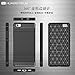 Huawei P8 Lite Case, Landee Soft TPU Shock Absorption and Carbon Fiber Design Silicone Case for Huawei P8 Lite (2015) (Navy Blue)