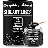 Everything Natural Shilajit Resin – 30g | Pure Himalayan Shilajit for Men and Women | Authentic Natural Resin | Glass Jar | U