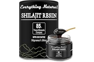 Everything Natural Shilajit Resin – 30g | Pure Himalayan Shilajit for Men and Women | Authentic Natural Resin | Glass Jar | U