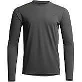 SITKA Radiant LS Crew - UPF 50+ Sun Protection Lightweight Long Sleeve Shirt with Sweat-Wicking & Odor Control Shadow