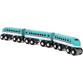 BRIO World &ndash; 36086 Trains of the World Shinkansen Hayabusa Train | Wooden Toy Train for Kids Aged 3 Years Up
