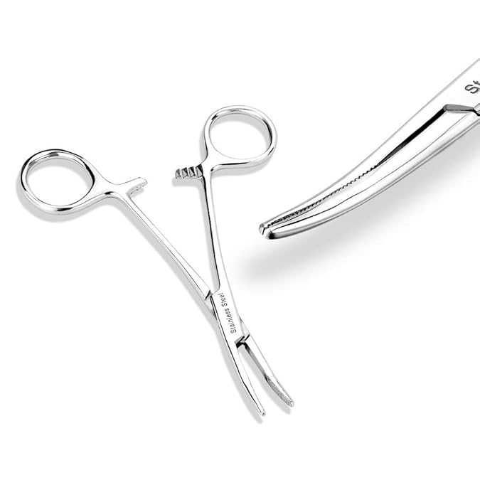Hemostatic Curved Kelly's Forceps Body Piercing Tool Amazon.in Jewellery