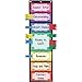 Really Good Stuff Classroom Behavior EZ-Tuck Clip ’N’ Track Pocket Chart and Clothespins – Track Student Actions Easily Each Day