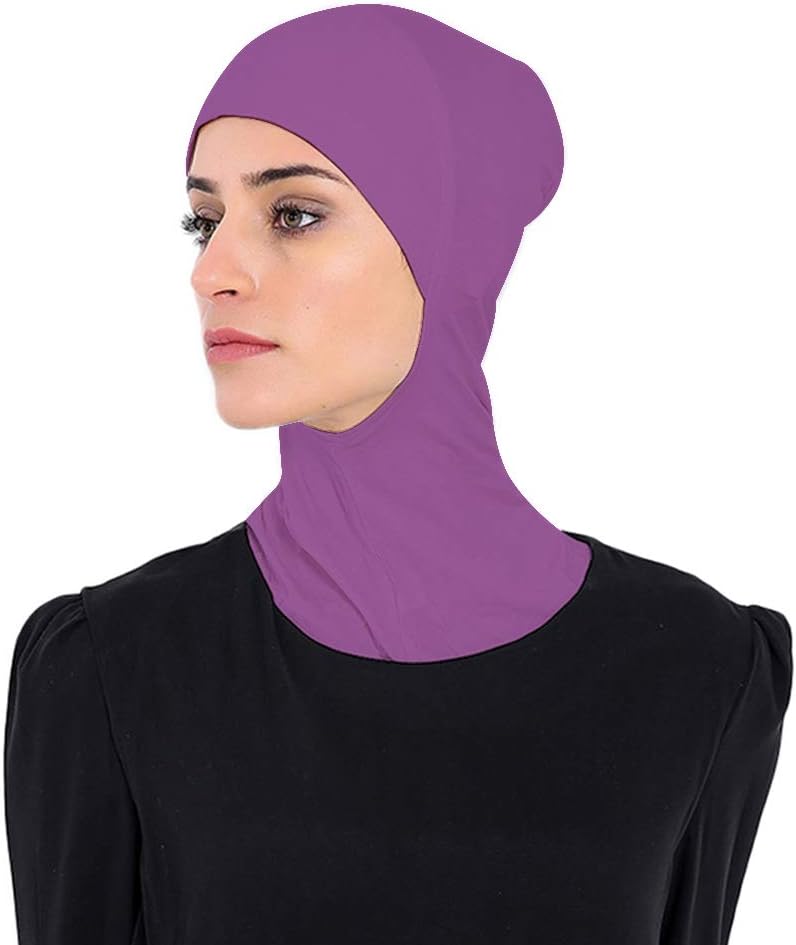 Hijab Undercap,Inner Hijab Scarf Hijabs Cap with Brim Neck Cover for Women