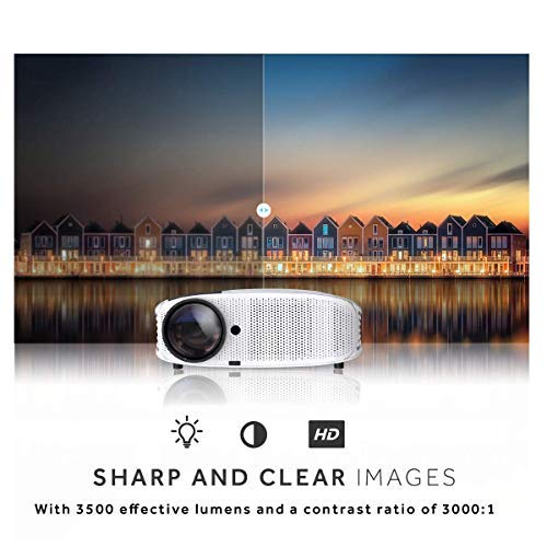 HD Projector Connect to Smartphone, Vamvo Movie Projector 200