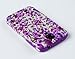 DandyCase 2in1 Hybrid High Impact Hard Lavender Garden Floral Pattern + Purple Silicone Case Cover For Samsung Galaxy S4 i9500 + DandyCase Screen Cleaner