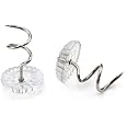 200 pcs Transparent Plastic Head Screw Nail for Upholstery and Fixed Blankets Sofa Sets Clear Heads Twist Pins Slipcovers Bedskirts
