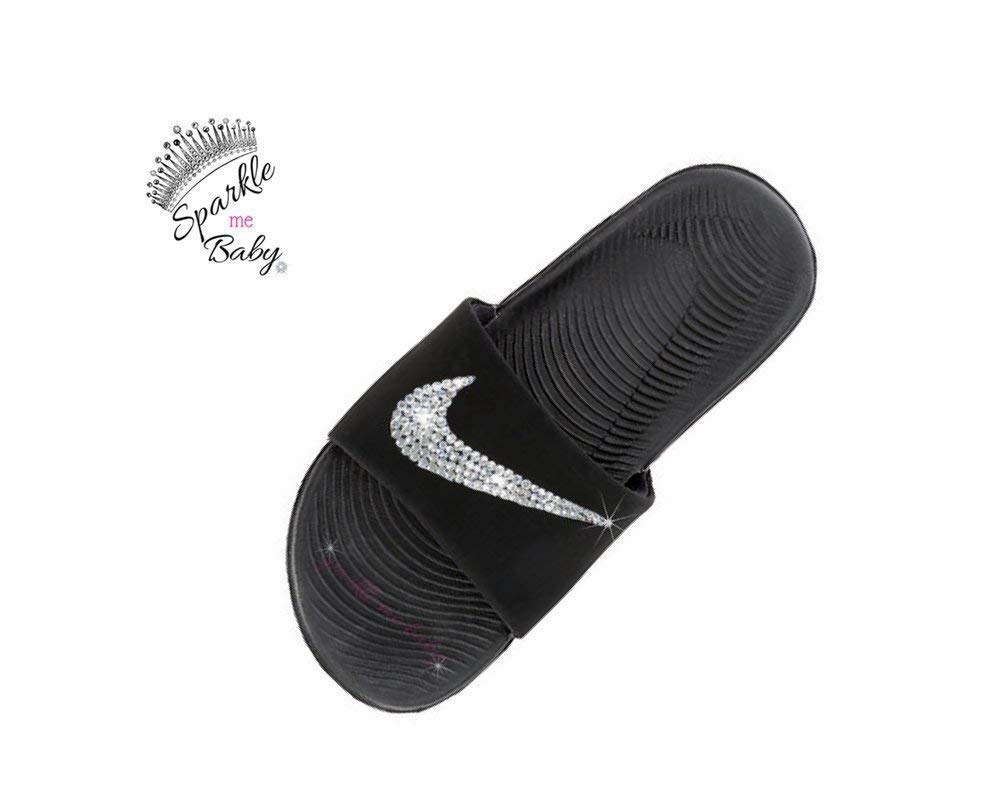 bedazzled nike slides